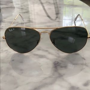 RayBan Polarized Aviator Sunglasses